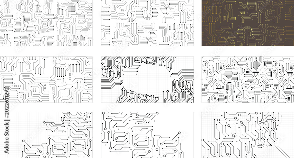 Obraz premium Circuit board design background vector illustration eps 10. Abstract technology background 