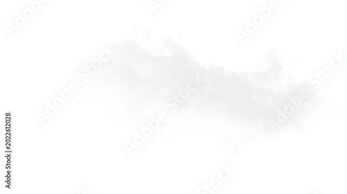 Schilderij op canvas Cloud formation with soft edges on a transparent background that suggests lightn