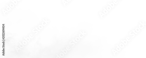 Obraz na płótnie White smoke drifting on a transparent background in a smoky environment on an un