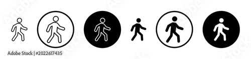Foto Person walking icon, template for graphic or web design