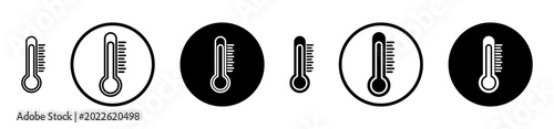 Foto Temperature icon, template for graphic or web design