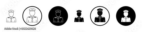 User pilot icon, template for graphic or web design. vector illustration