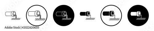 Wastewater icon, template for graphic or web design. vector illustration
