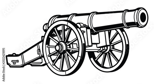 Photos Historic civil war era cannon illustration
