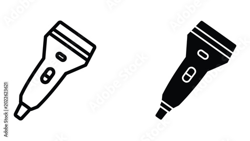 Schilderij op canvas Black and white hairdryer attachments for styling