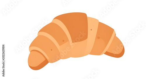 Photos croissant, pastry, bakery, bread, cartoon, vector, illustration, breakfast, fren