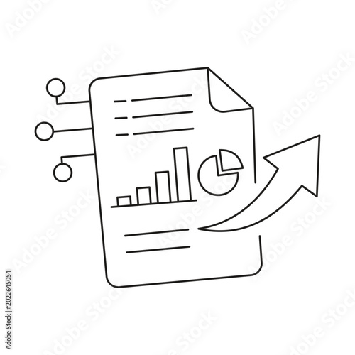 Report Creation Icon. Vector Design