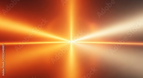 Bright light burst abstract background with orange and yellow colors.