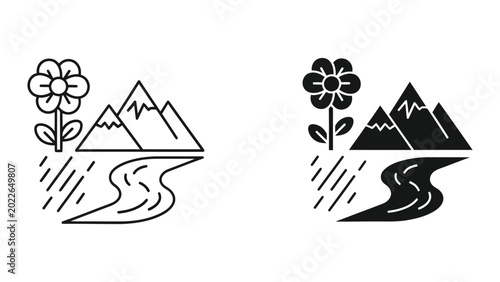 three diverse business professionals flat design vector illustration