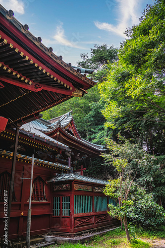 Принти на полотні The Yakuoin Temple, officially known as Takaosan Yakuoin Yukiji is located at the summit of Mt Takao