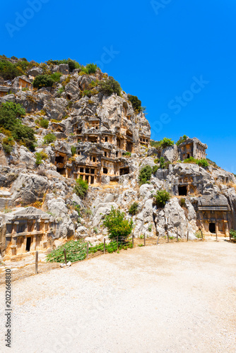 Photography Myra ancient city ruins in Demre, Turkey
