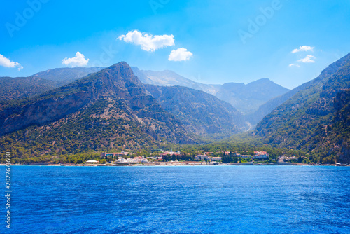 Fotografi Kidrak Beach near Oludeniz village in Turkey