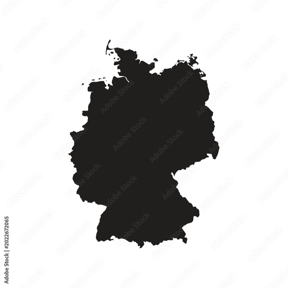 Obraz premium german map silhoutette Suitable for posters and web icons