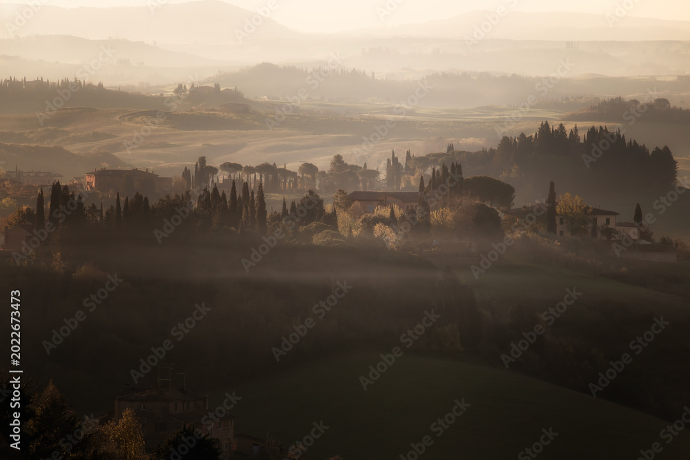Obraz premium toscana, val de orcia