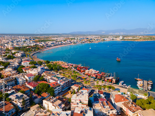 Canvas-taulu Didim Marina aerial panoramic view in Turkey
