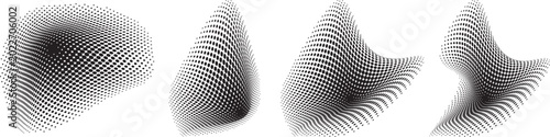 Photos Abstract wave forms set of dynamic graphic elements, perfect for modern digital