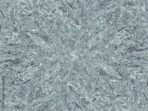Fotografie Abstract background of crumpled silver aluminum foil texture with metallic glints and intricate crystalline patterns