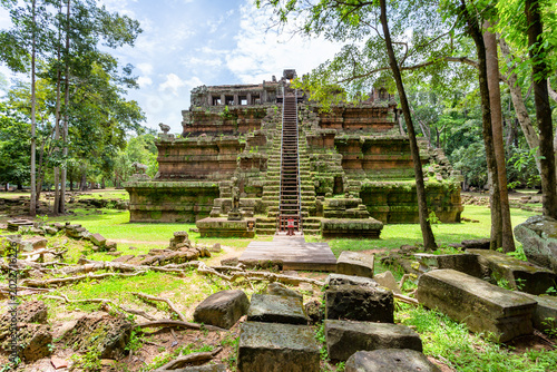 Fotografía Phimeanakas Temple Pyramid in Angkor Thom Complex