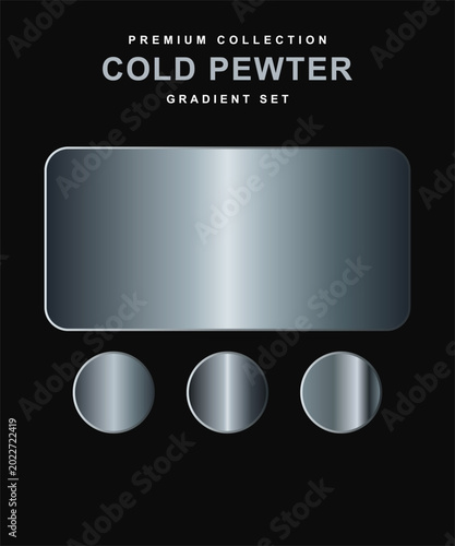 Foto Cold pewter gradient set