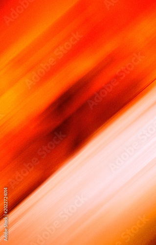 Abstract grainy gradient background with diagonal red orange and light stripes for vertical banner.