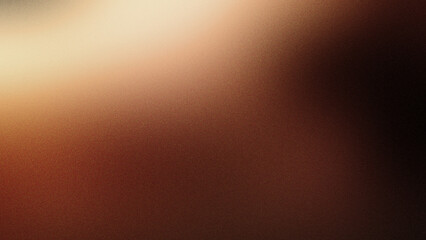 Abstract grainy gradient background with light cream brown and yellow spots for banner.
