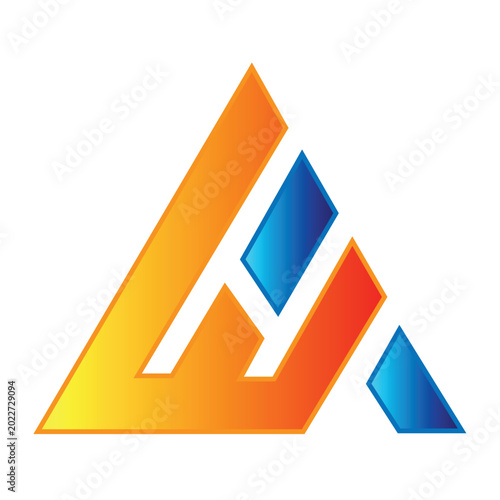 Cuadro en lienzo aw modern and luxury logo design free download