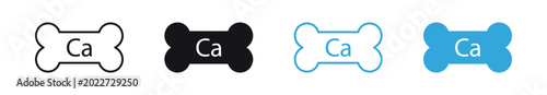 Konstfotografi Calcium Supplement Icon Set