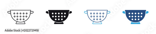 Fotografija Kitchen Colander Icon Set