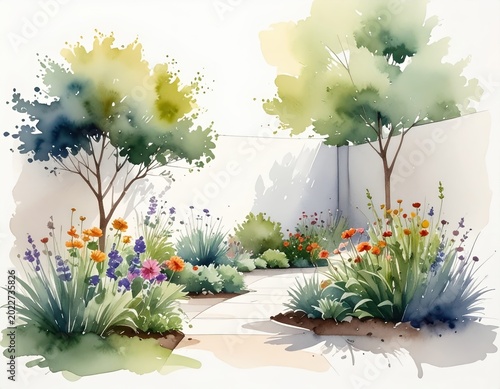 flowers on the beach