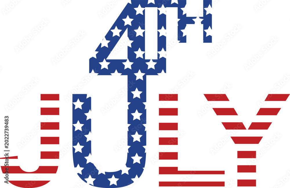 Obraz premium 4th July Independence Day USA Holiday Freedom America July