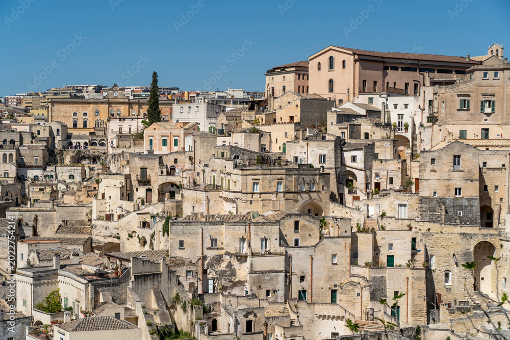 Naklejka premium Matera old town view in Italy