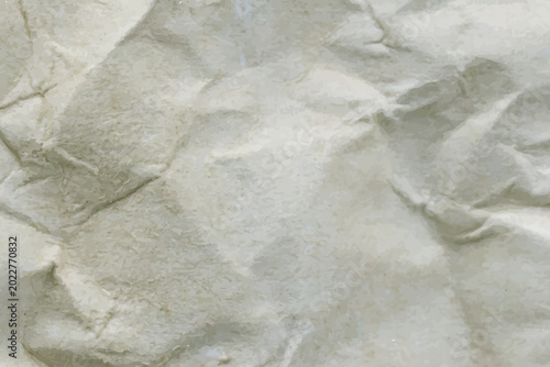 Billede på lærred rumpled Beige Paper Texture Aged Background Surface