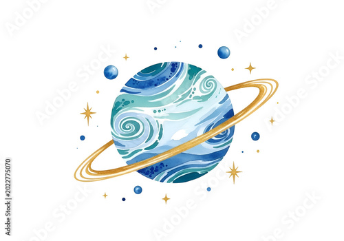 With Stars And Moon on white background , Isolated on Transparent Background, PNG, Generative AI 