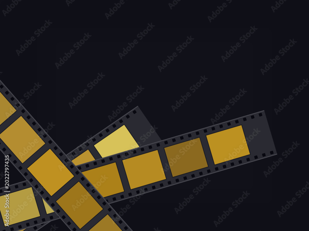 Fototapeta premium Classic Film Strip Photography Pattern Background