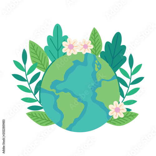 Cute Planet Nature Day Icon