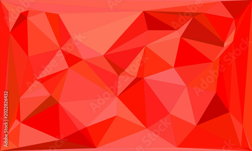 Photos Abstract low poly background featuring bright red geometric shapes and polygonal patterns