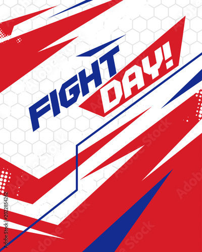Dynamic racing jersey background in red and blue with sharp futuristic motion lines