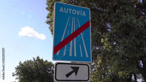 Señal de tráfico de 
