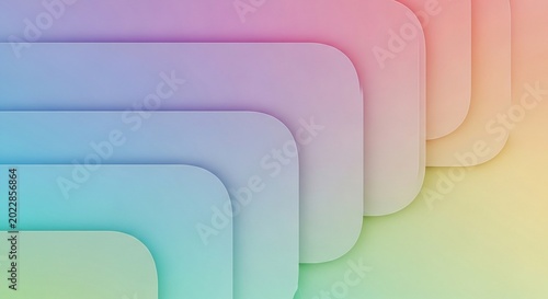 Abstract layered gradient shapes