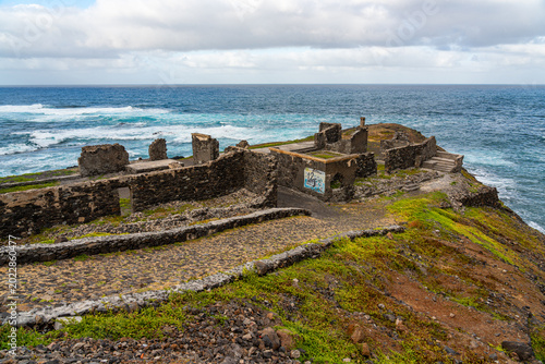 Ruins in Sinagoga, Santo Antão Island, Cape Verde.