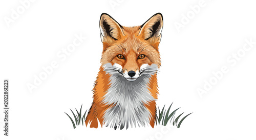 Bild auf Leinwand Red Fox Portrait, Wild Animal, Wildlife Photography, Nature, Cute Animal