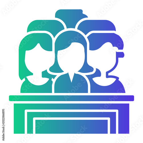 Photos jury Gradient icon