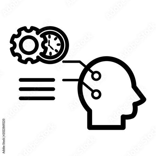 Fotografie work Line Icon