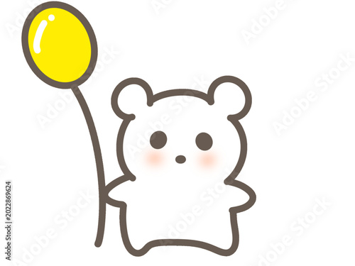可愛いくまさん　イラスト