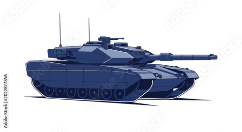 Konstfotografi Modern Battle Tank Illustration