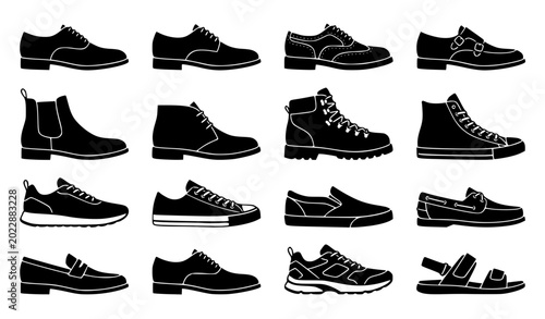 Photos Men Shoes Silhouette Collection Featuring Formal Oxfords Sneakers Boots and Casu