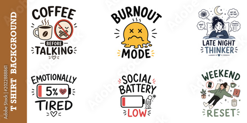 Coffee before talking funny t-shirt design with mug and no talking sign.