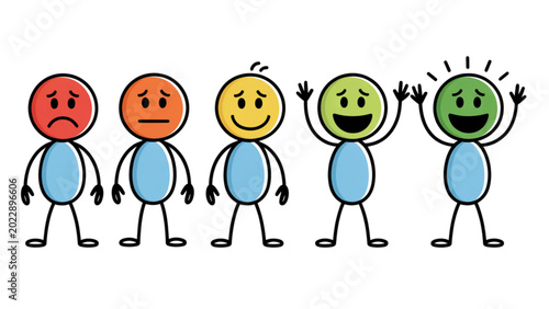 фотографія Vector illustration of cartoon children holding hands in a circle smiling colorf