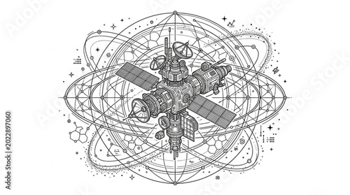 Interstellar Satellite Matrix Technology Icon

