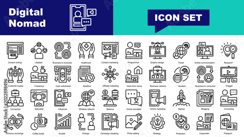 Photos Digital Nomad icon set